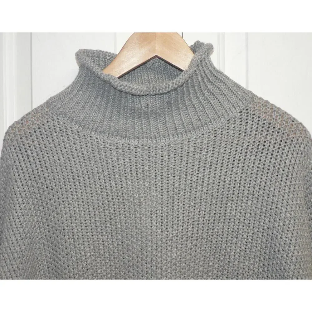 BB Dakota by Steve Madden Womens Chunky Knit Turtleneck‎ Sweater in Grey SM $89